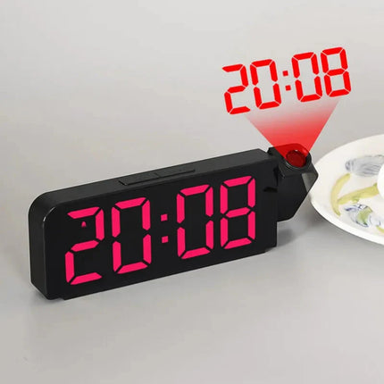 Budzik lustrzany z projektorem dla nastolatka