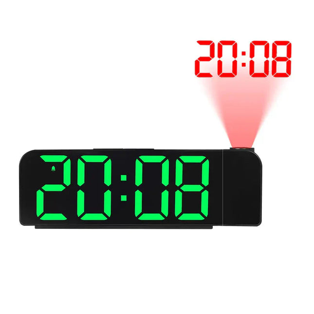 Budzik lustrzany z projektorem dla nastolatka