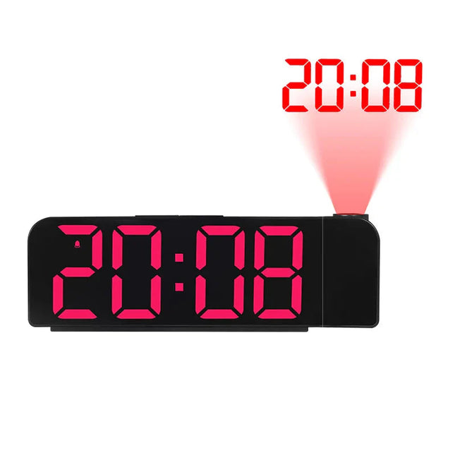 Budzik lustrzany z projektorem dla nastolatka