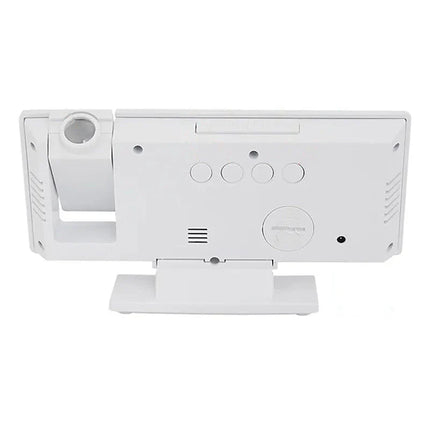 Lustrzany budzik z projektorem biały