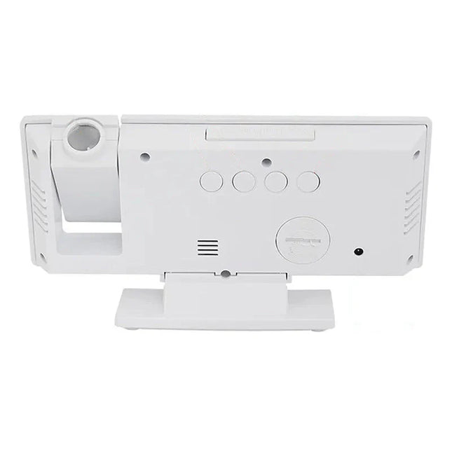 Lustrzany budzik z projektorem biały