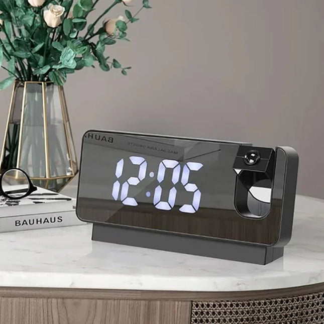 Nowoczesny budzik z kolorowym projektorem
