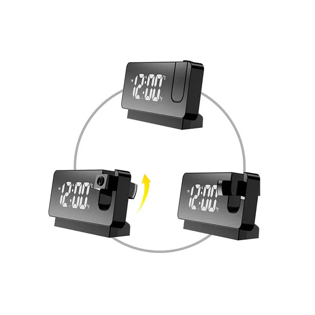 Nowoczesny budzik z kolorowym projektorem