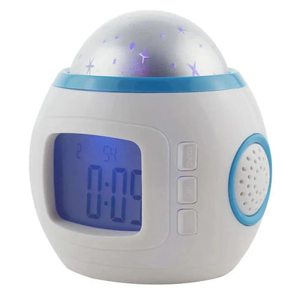 Budzik z projektorem gwiazd dla dzieci