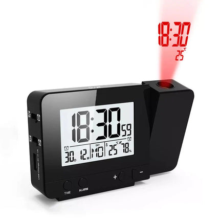 Budzik z projektorem godziny i temperatury