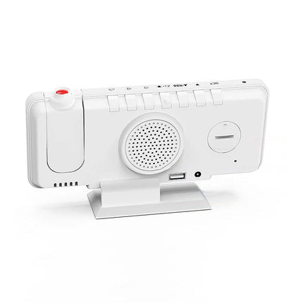 Elektroniczny budzik z projektorem na sufit