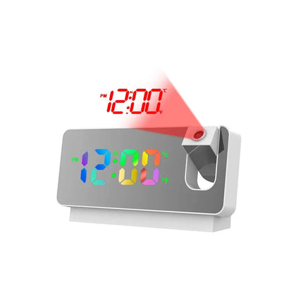 Budzik z projektorem i portem USB