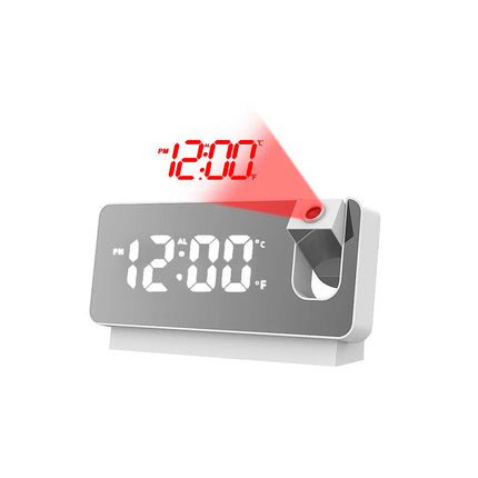 Budzik z projektorem i portem USB