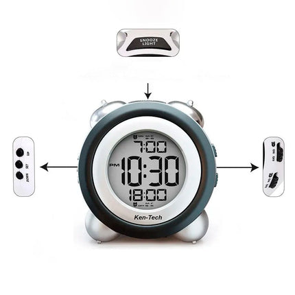 Bardzo głośny budzik cyfrowy dla śpiochów