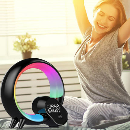 Budzik z dźwiękami natury i światłem