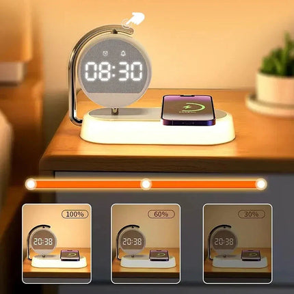 Budzik symulator świtu z ładowarką bezprzewodową