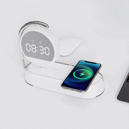 Budzik symulator świtu z ładowarką bezprzewodową