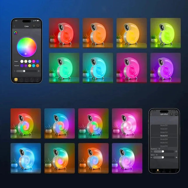 Budzik symulator świtu z głośnikiem Bluetooth