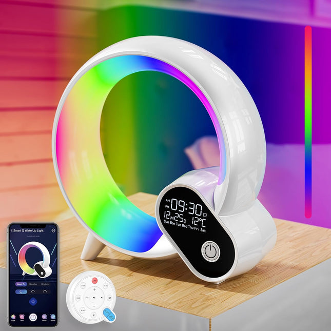 Lampa budzik z odgłosami natury