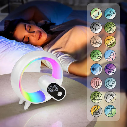 Lampa budzik z odgłosami natury