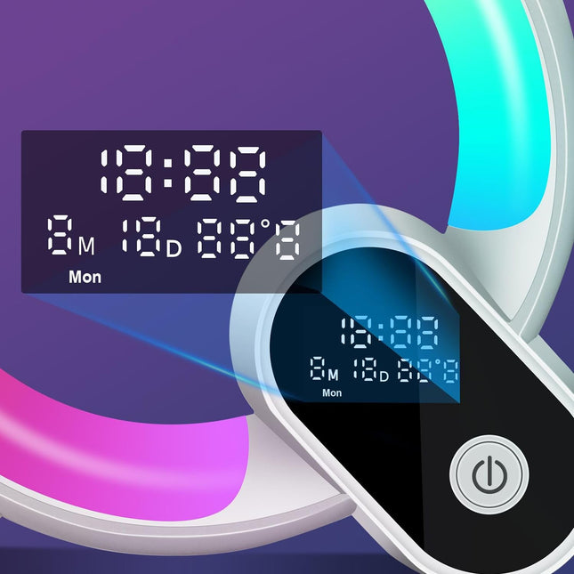 Lampa budzik z odgłosami natury