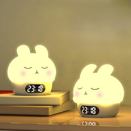 Lampka nocna budzik króliczek dla malucha