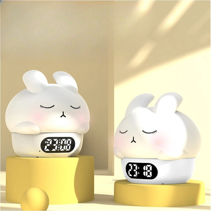 Lampka nocna budzik króliczek dla malucha