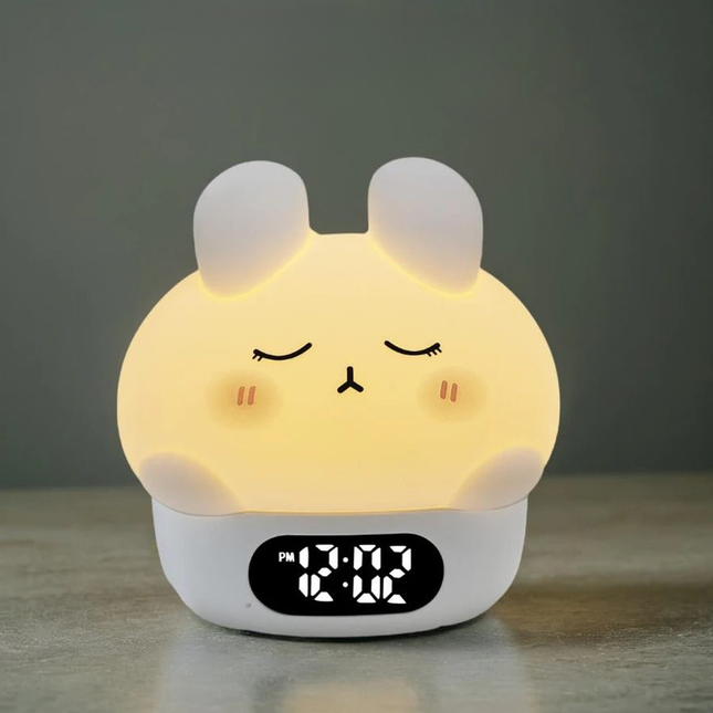 Lampka nocna budzik króliczek dla malucha