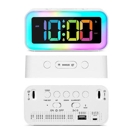 Cyfrowy budzik z podświetleniem RGB LED