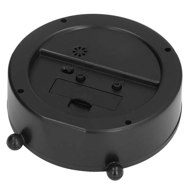 Okrągły budzik stołowy w stylu retro